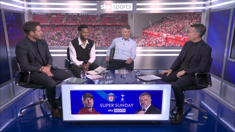 Keane stared at the Sky Sport host for six seconds after his reply