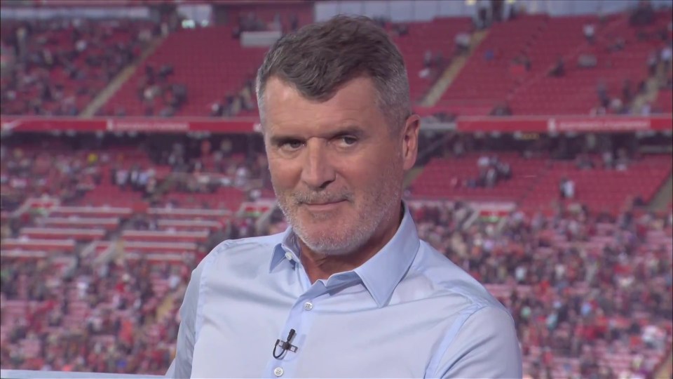 Keane ended up cracking a smile at the end of the exchange