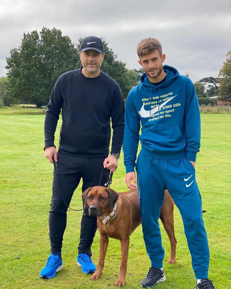 Beagle-eyed fans often spot Mauricio Pochettino out with his dog Sansa, who he reckons might be why they act more kindly than online