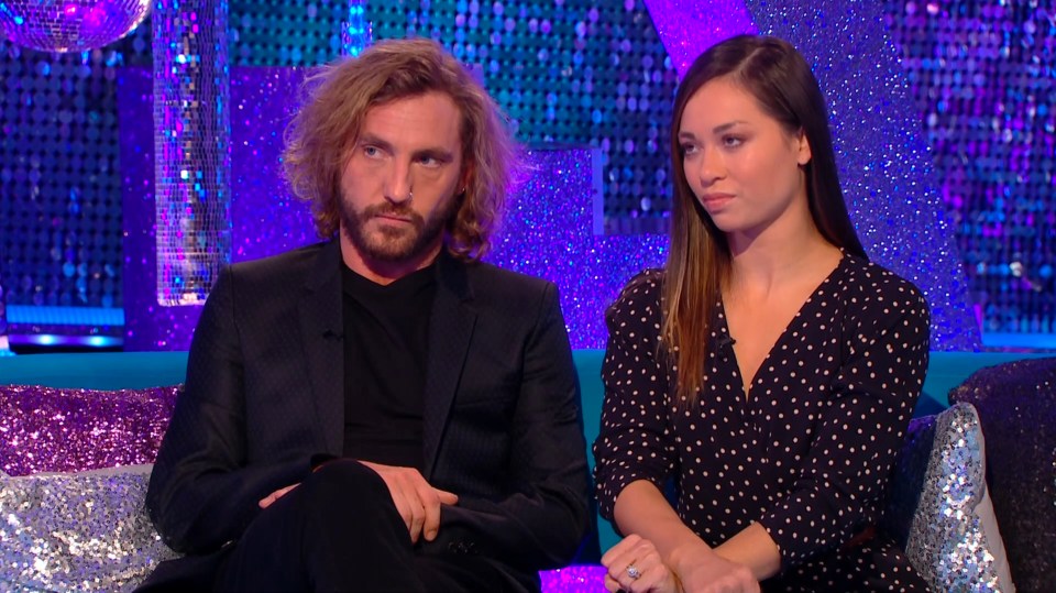 Seann Walsh and Katya Jones were forced to face the music on spin-off show It Takes Two after being caught kissing