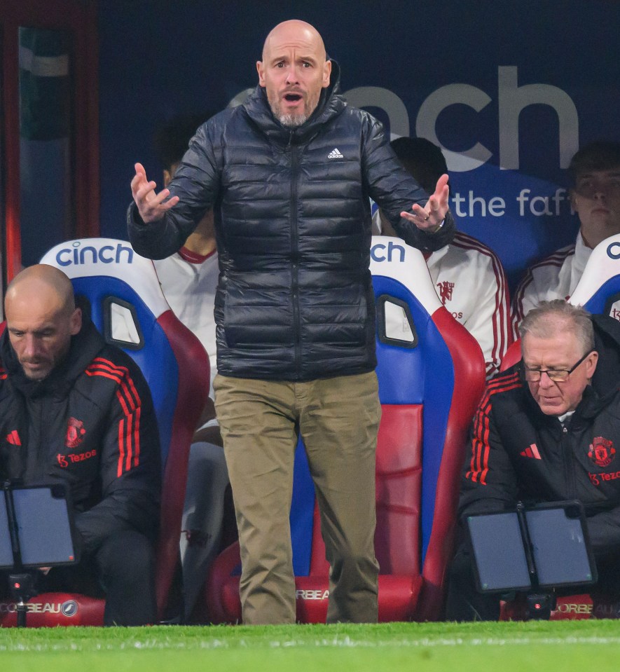 Erik ten Hag was edged closer to the sack by Manchester United’s latest thrashing