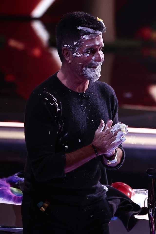 Simon Cowell got an unexpected surprise during the performance