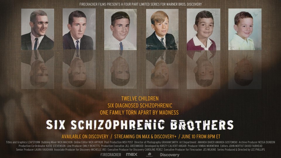 America’s “most mentally ill family” feature in Six Schizophrenic Brothers