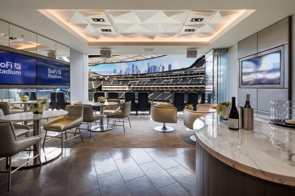 There are a whopping 260 suites inside the luxury stadium