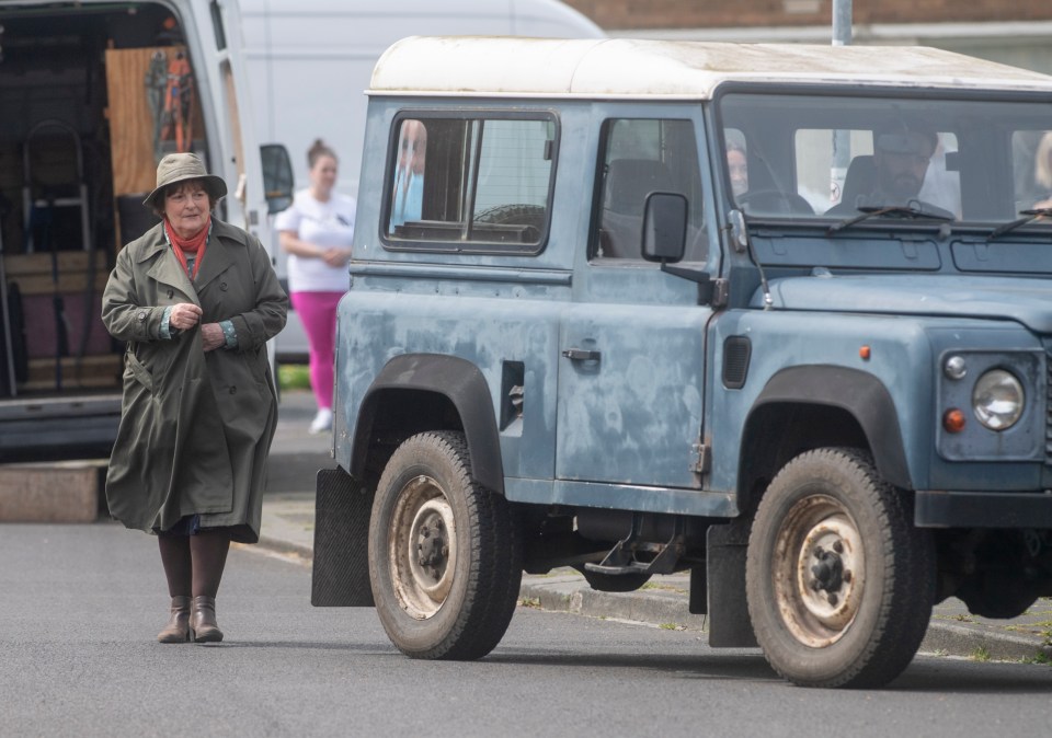 Residents have spotted her iconic Land Rover parked across the region