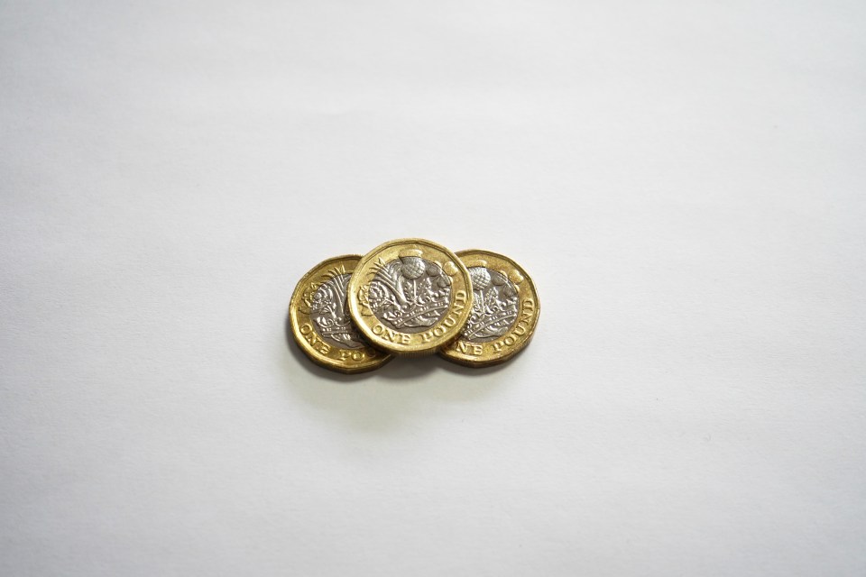 You'll need three £1 coins to make things easier