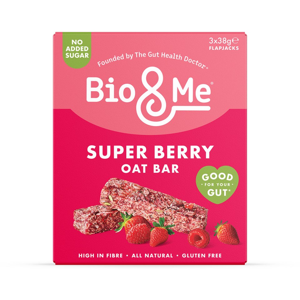 Bio&Me flapjack bars have been developed by award-winning scientist Megan Rossi, aka the Gut Health Doctor