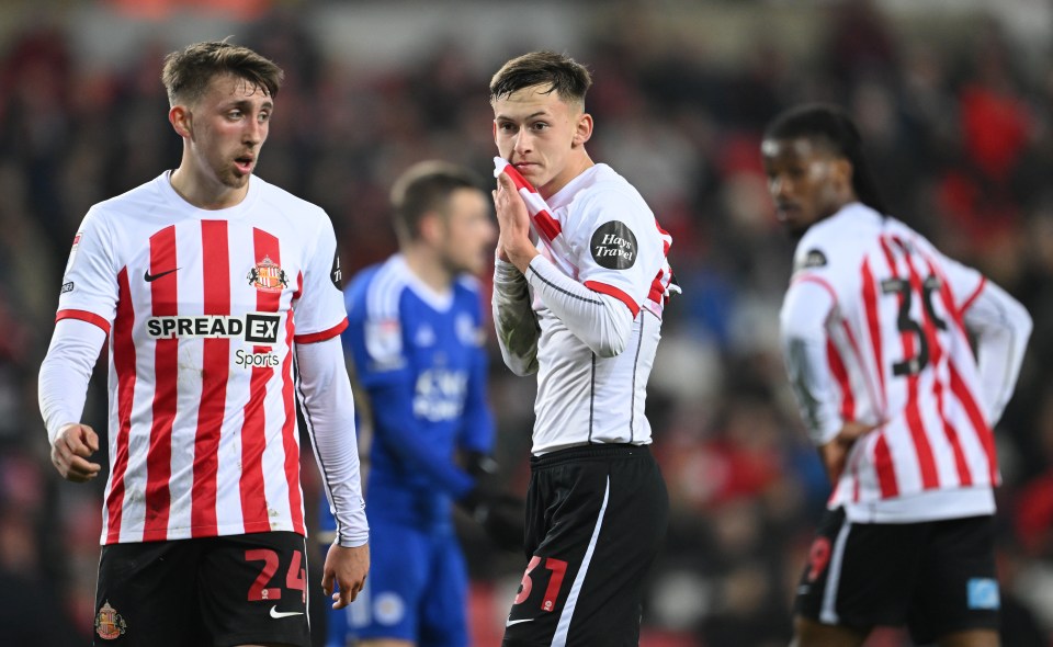 Chris Rigg, centre, is one of English football's biggest prospects