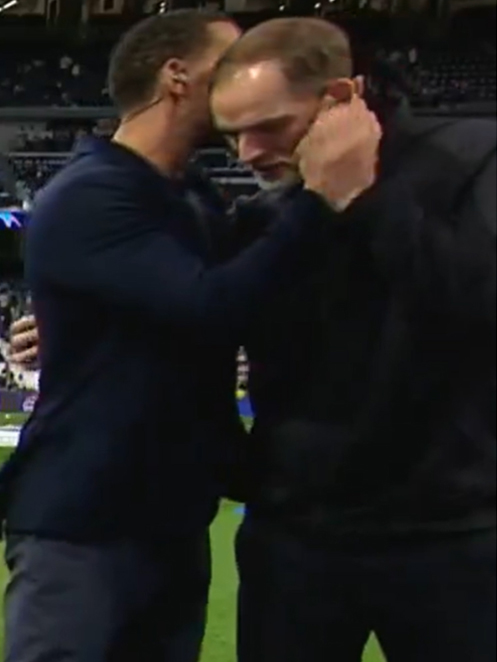 Thomas Tuchel spoke to Rio Ferdinand before the match