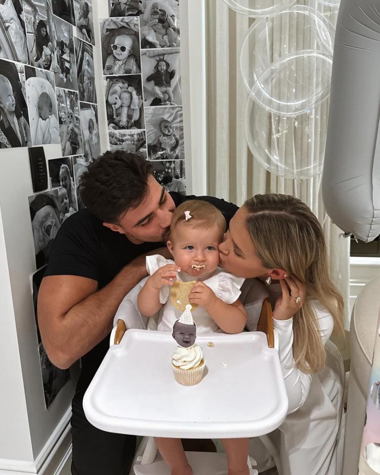 The couple's daughter Bambi turned one in January