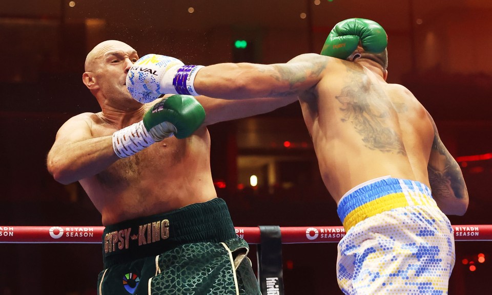 Fury was beaten on points by Usyk