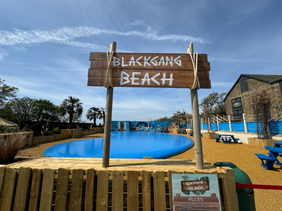 Blackgang Beach first opened to visitors last weekend