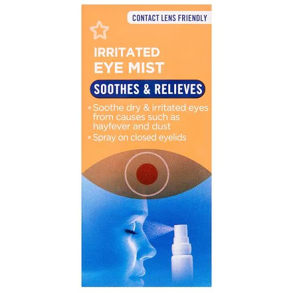 The warning applies to certain boxes of Superdrug's Irritated Eye Mist (10ml)