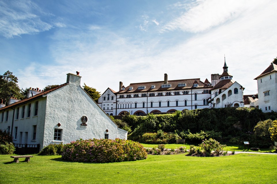 The island's monastery, where monks continue to live