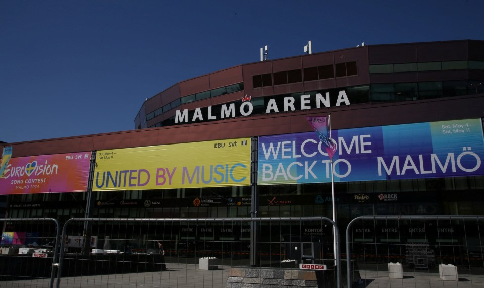 Eurovision 2024 is being held at the Malmo Arena, Sweden