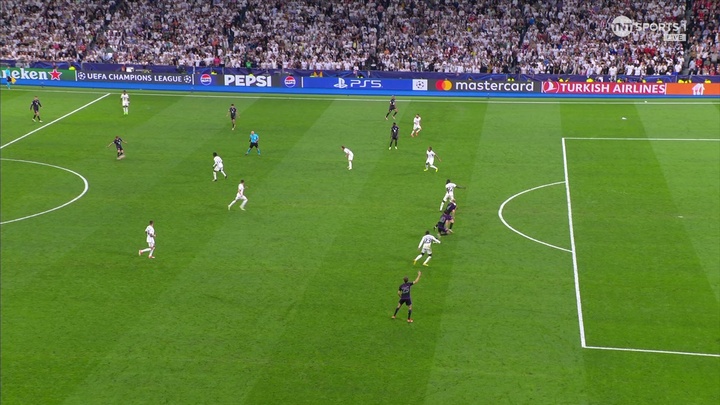 Fans fumed after this was given offside without a VAR check