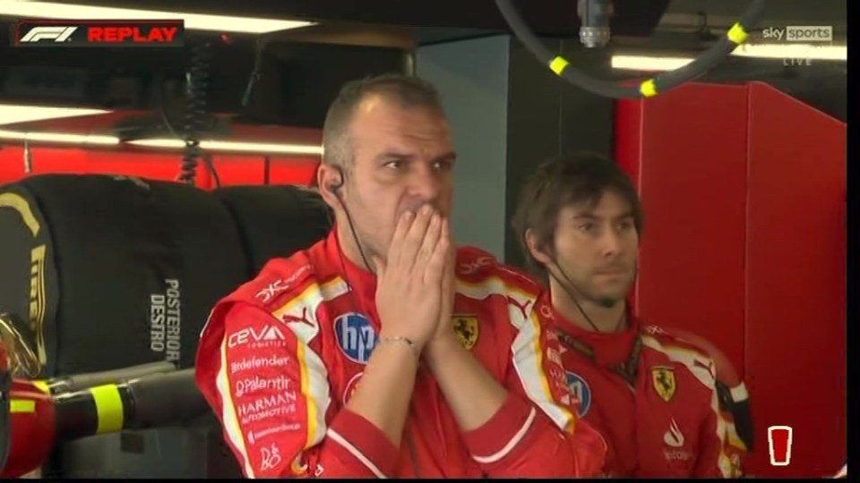 A Ferrari mechanic had this reaction to the crash