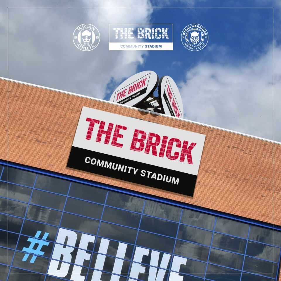 Wigan’s ground will be called ‘The Brick Community Stadium