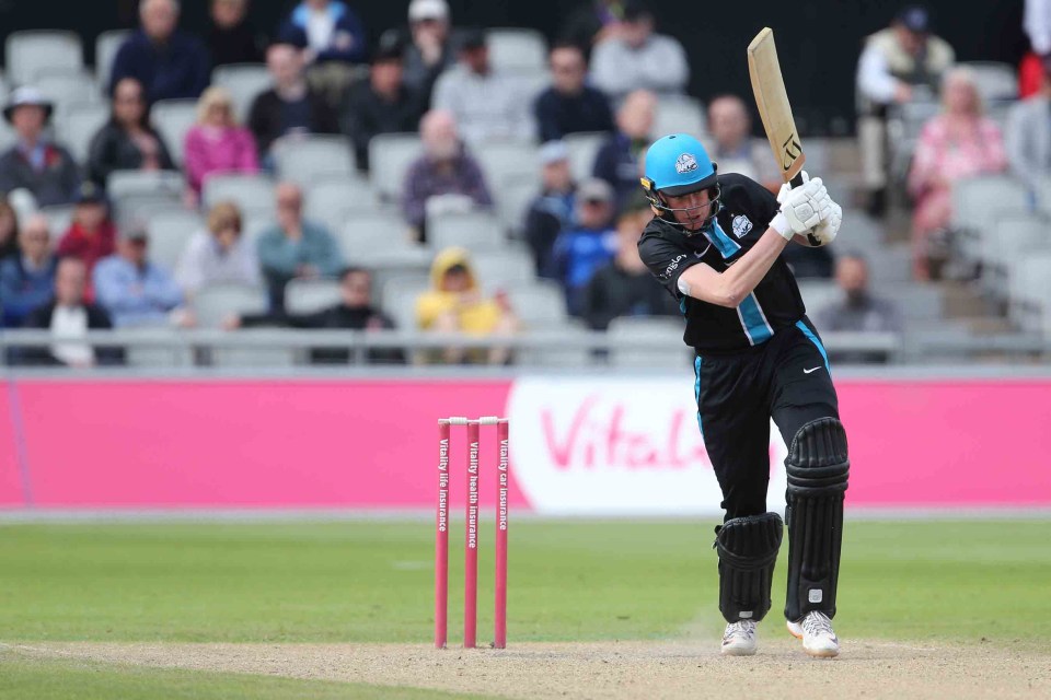 Josh in action for Worcestershire against Lancashire