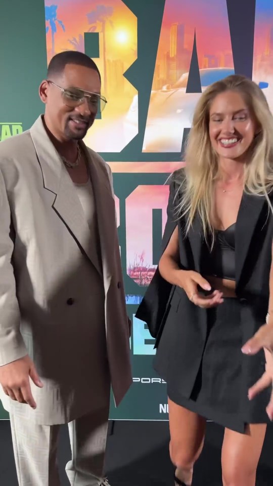 Alica Schmidt met Will Smith on Monday night