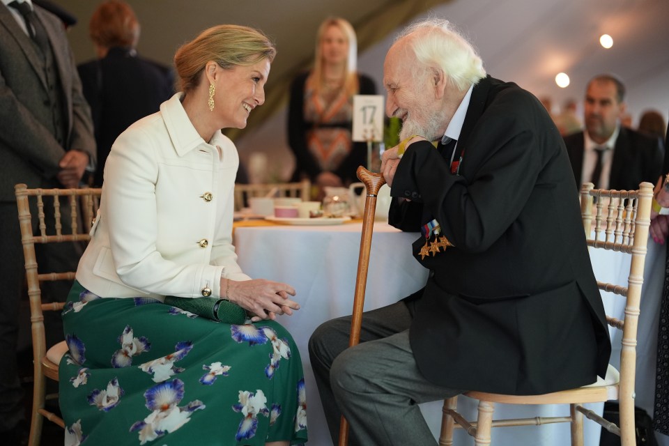 Sophie, Duchess of Edinburgh, meets D-Day and Normandy veterans