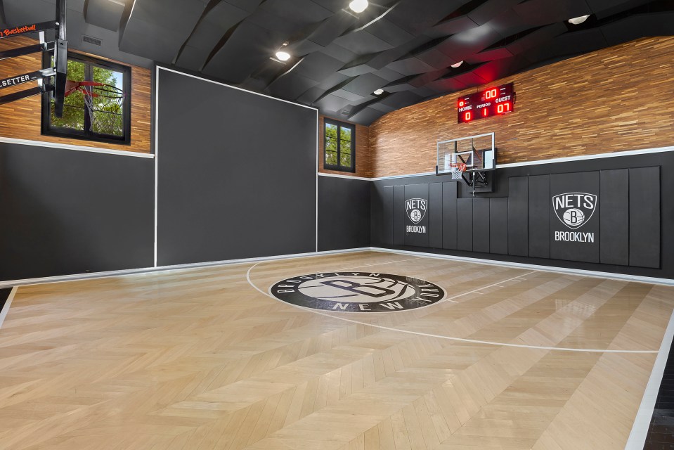 A basketball court is just one of the extra included with the properties