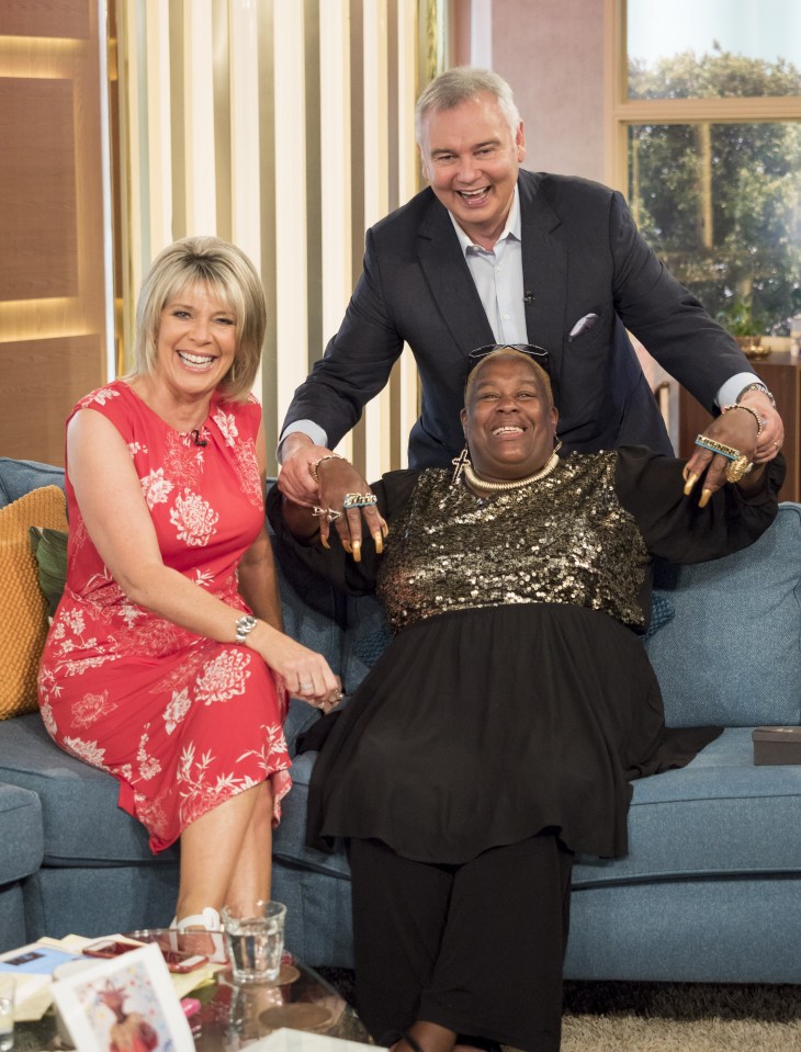 Eamonn Holmes and Ruth Langsford with Sandra