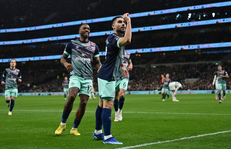 Maupay angered the Spurs team when he mocked Maddison's darts celebration in January