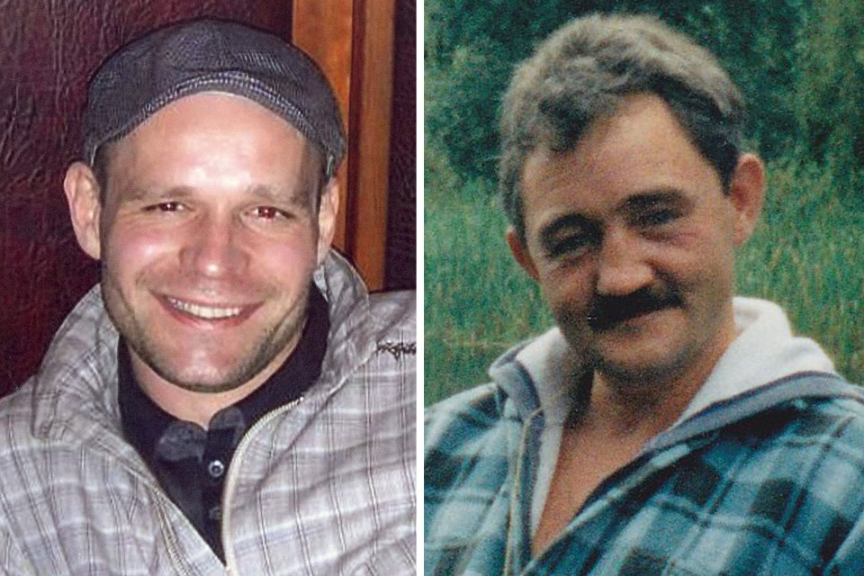 Victims Lukasz Slaboszewski (left) and John Chapman