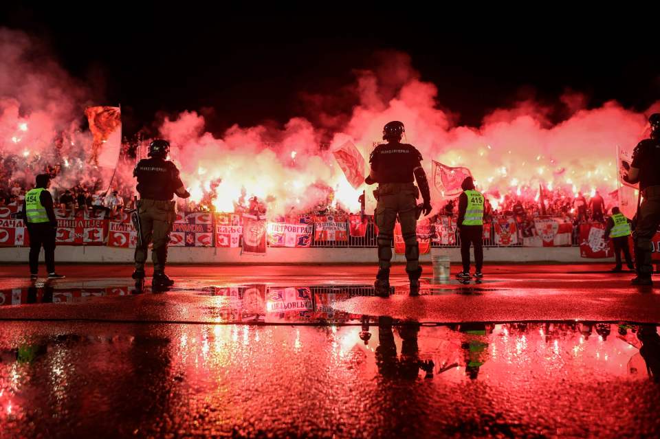 Serbian hooligans are renowned for being some of the most violent in the world