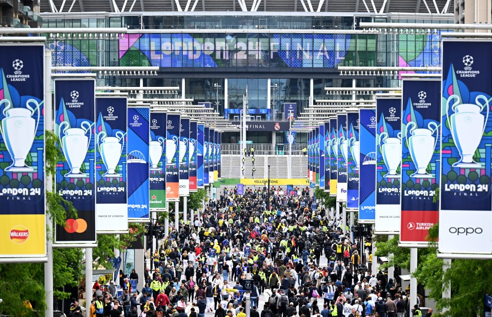 Cops were out in force as fans descended on Wembley