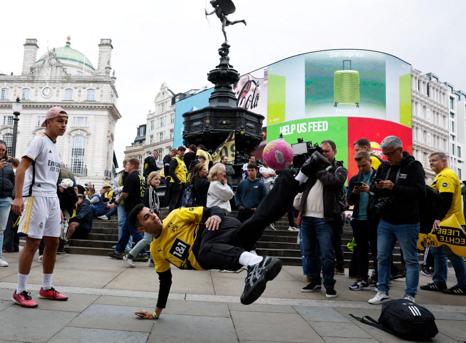 Dortmund fans have also made their presence felt