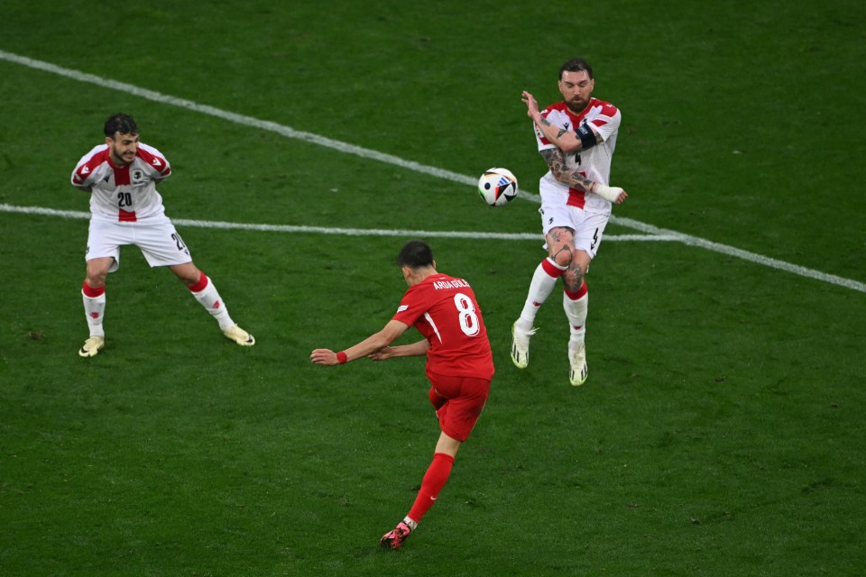 Turkey’s Arda Guler netted one of the goals of the tournament from distance