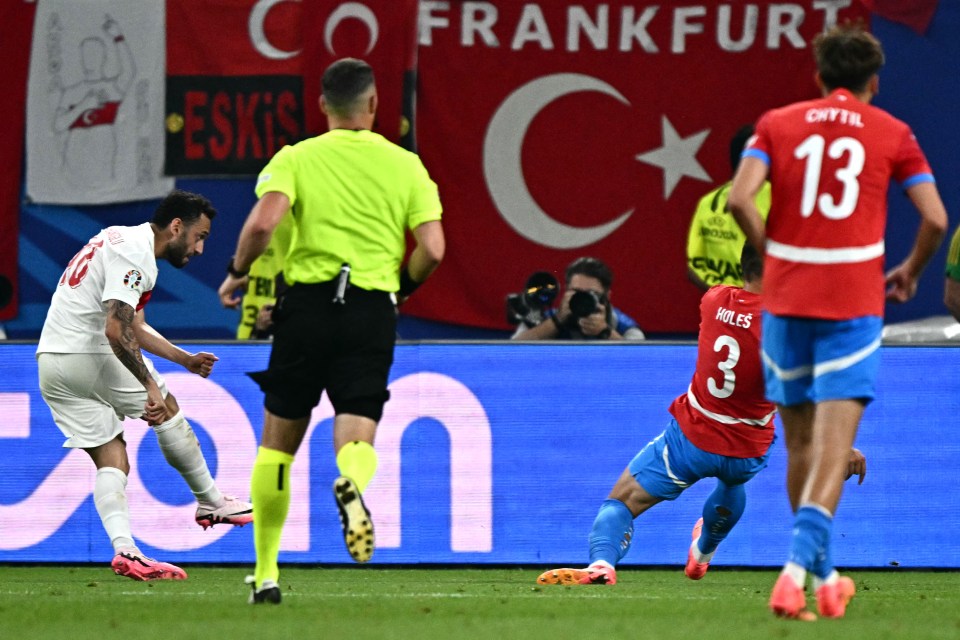 Hakan Calhanoglu broke the deadlock in the 51st minute