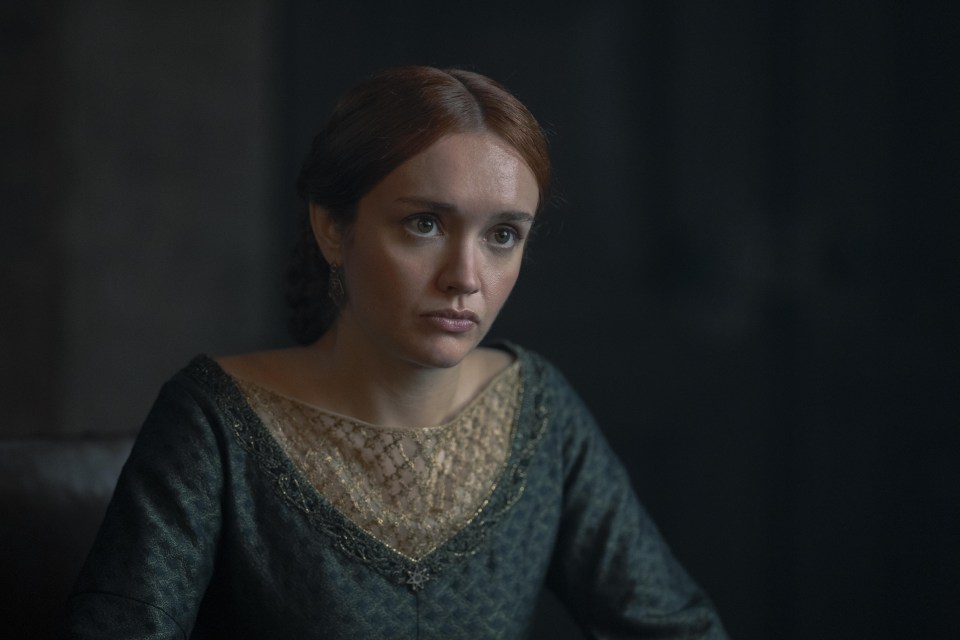 There were serious consequences if House Of The Dragon’s cast members failed to keep storylines under wraps, pictured star Olivia Cooke