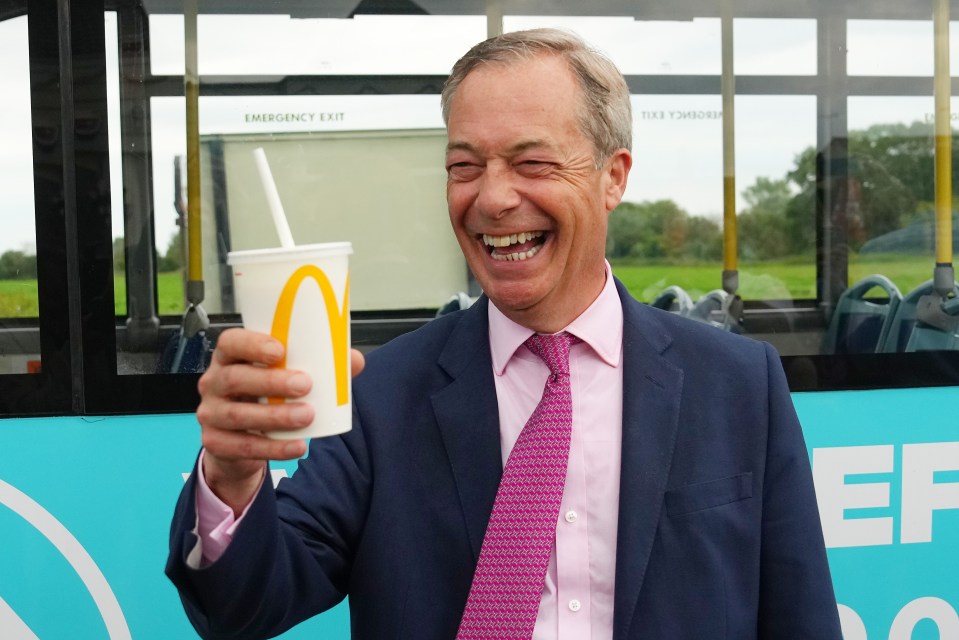 The former UKIP boss had been given a rock star’s welcome on Clacton Pier