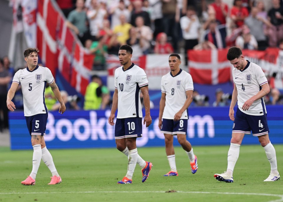 England endured a bad day at the office against Denmark