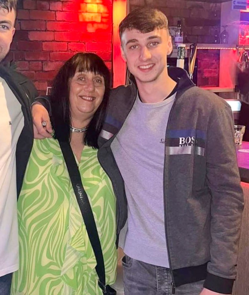 Jay pictured with mum Debbie Duncan