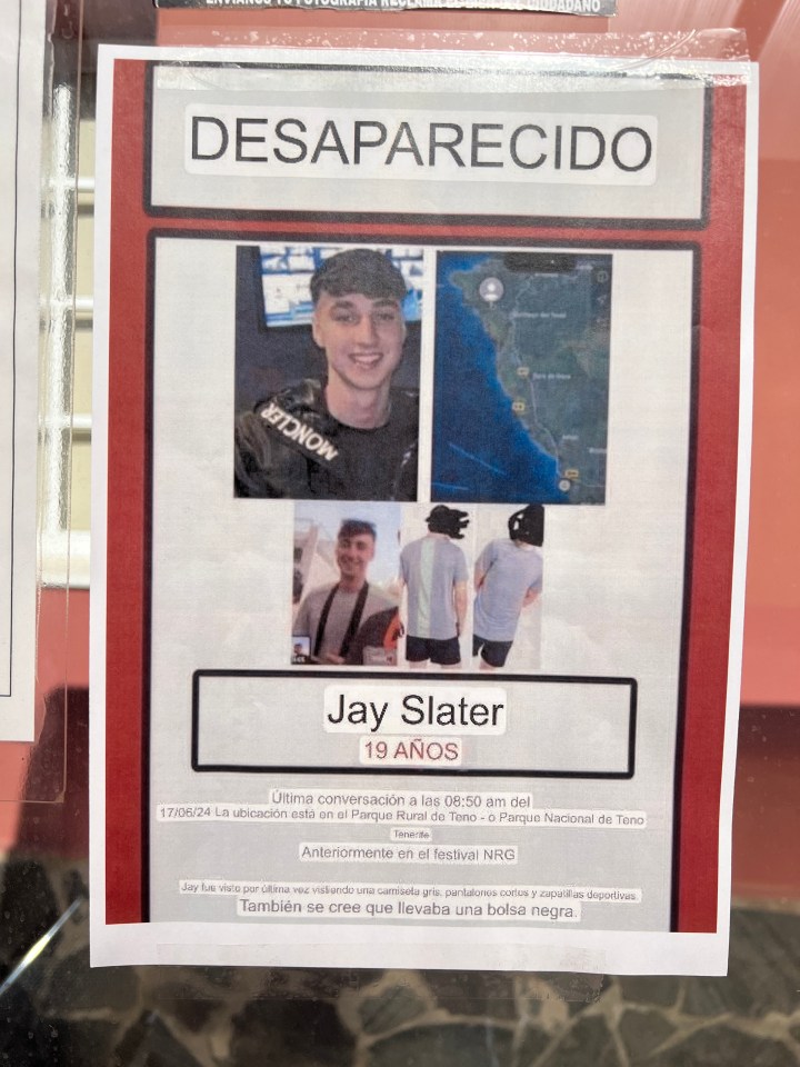 a flyer for a missing person named jay slater