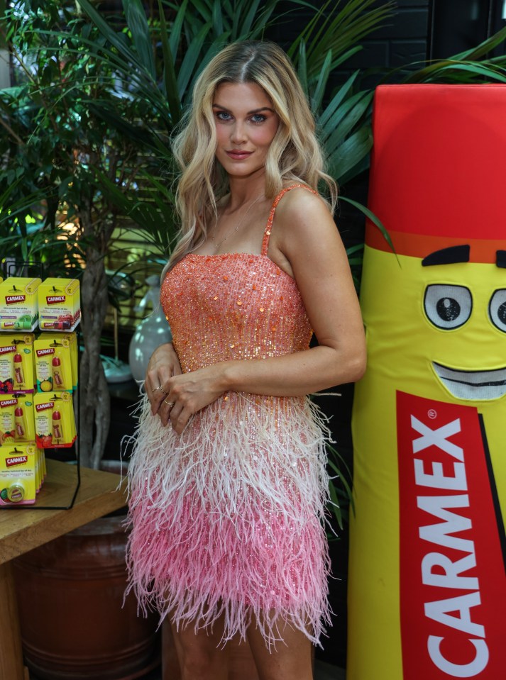 Toby was joined by a number of celebs at the Carmex event this week - including TV personality Ashley James