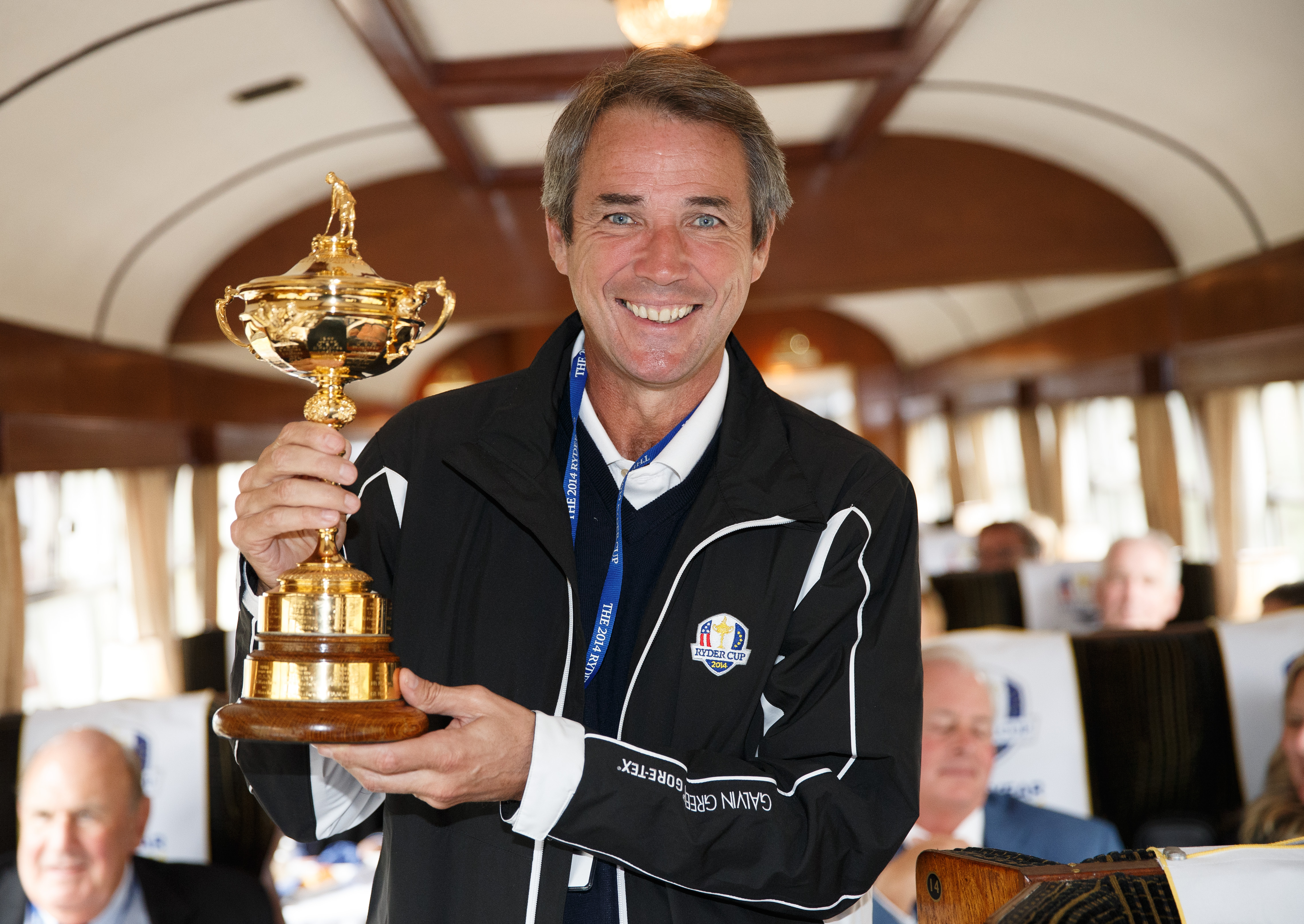 Hansen with the Ryder Cup in 2013, he is a keen golfer