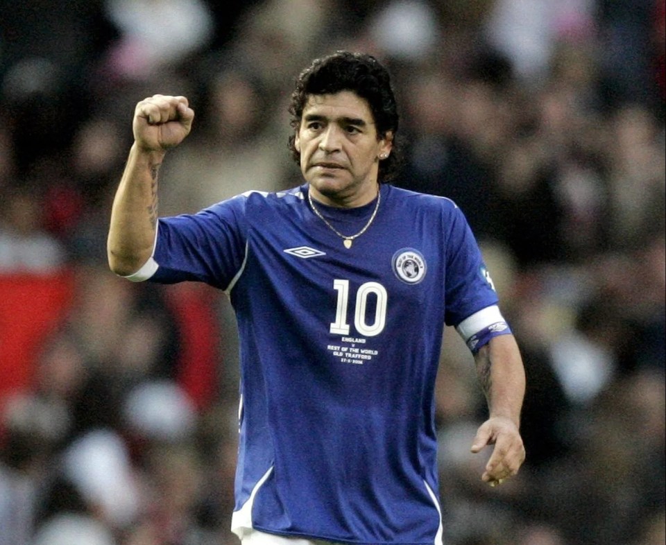 Diego Maradona played in the first-ever Soccer Aid