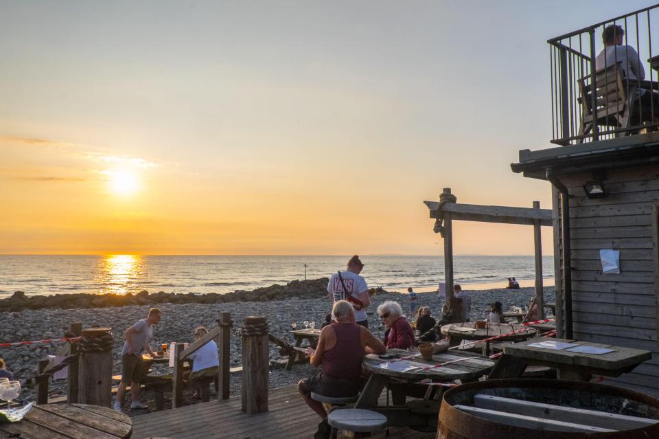 The garden is a great place to watch sunsets in the summer months