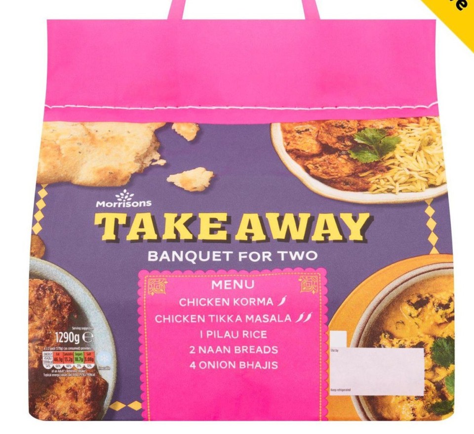 Morrisons Takeaway Korma/Tikka Meal Bag