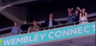 Prince William was seen dancing at Wembley Stadium on Friday at the Eras Tour