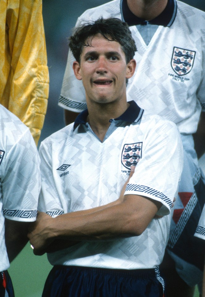 Gary Lineker looks gutted at Italia 90