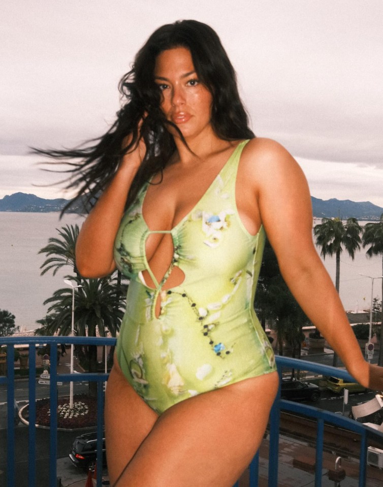 Ashley Graham favours a plunging one piece and she’s not alone