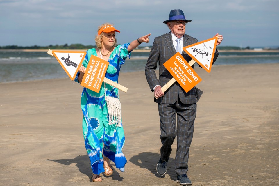 Hilary and Michael Whitehall are Beach Rangers this summer with easyJet Holidays