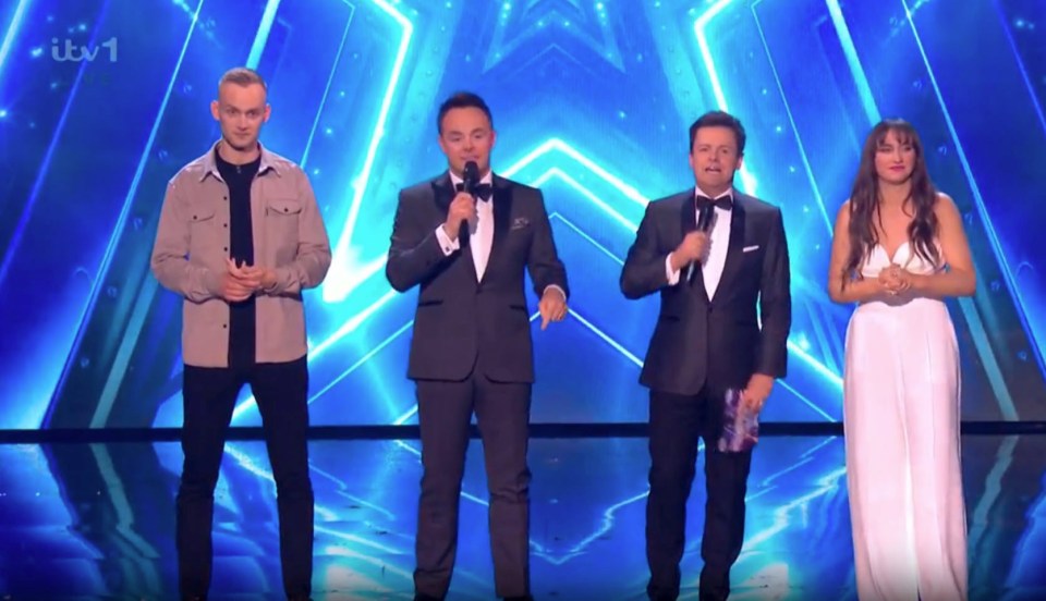 Ant and Dec announce the winner of BGT