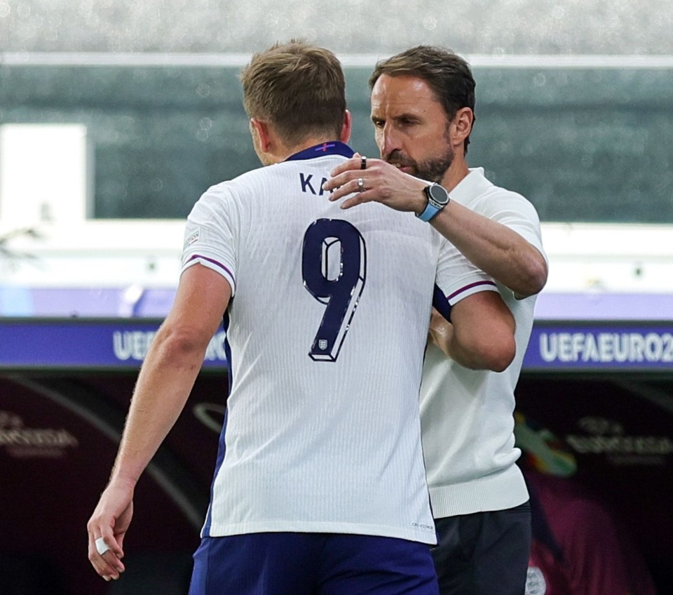 Gareth Southgate took his captain off during the second half against Denmark